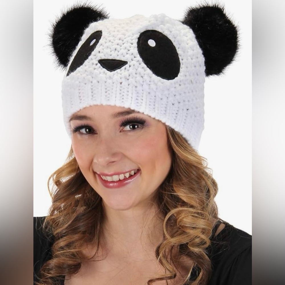 NWT Elope Panda Knit Beanie Hat